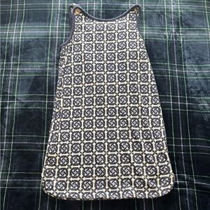 Vintage Juicy Couture Y2K Terry Cloth Tank Dress navy blue And White Size 36